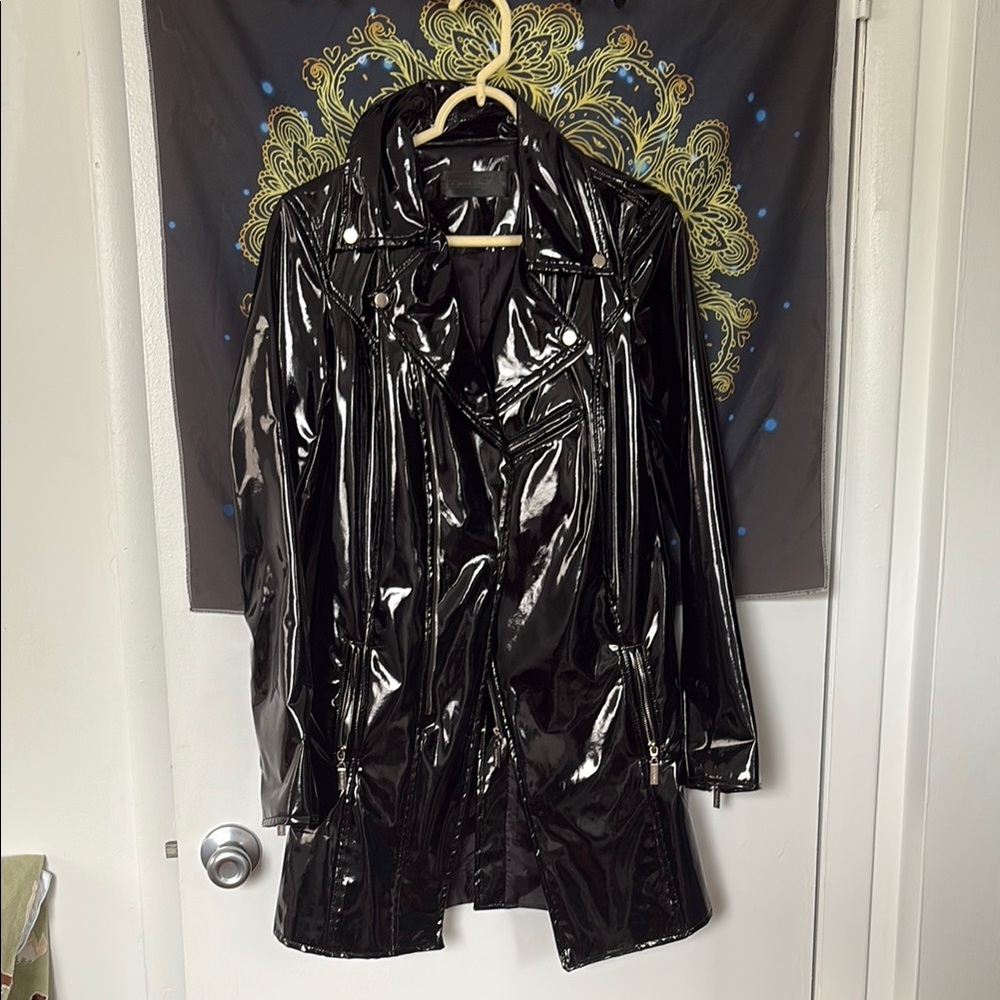 PRICE IS FIRM Mall goth shiny vinyl jacket
